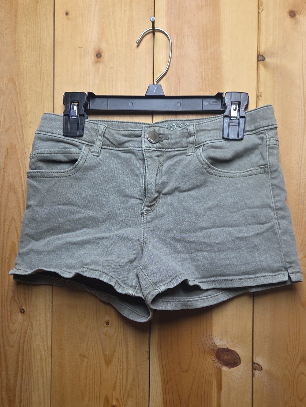GAP Olive Green Denim Short Shorts